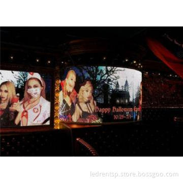 HD Video IP66 Curved LED Advertising Signs For Building Fac
